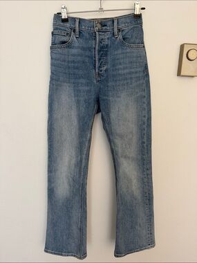 Denim Forum Women's Ankle Cropped Jeans in Light Blue Wash